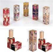 5色 中華風 口紅容器 空 リップクリームチューブ サンプルチューブ 口紅手作り  磁気バックル