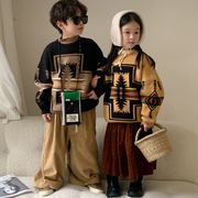 ★Girls＆Boys★　子供セーター　90~150cm　ボヘミアン風キッズニット　韓国キッズファッション