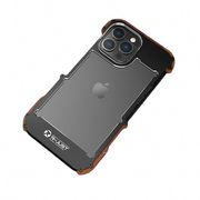 R-JUST 鉄木材世代の携帯電話ケースは、iphone14promax に適していますアルミニウム