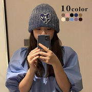 ニットキャップ　帽子　レディース　韓国ファッション　デザイン　秋冬　全10色