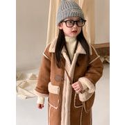 ★Girls★　子供コート　90~150cm　スウェードジャケット　韓国キッズファッション