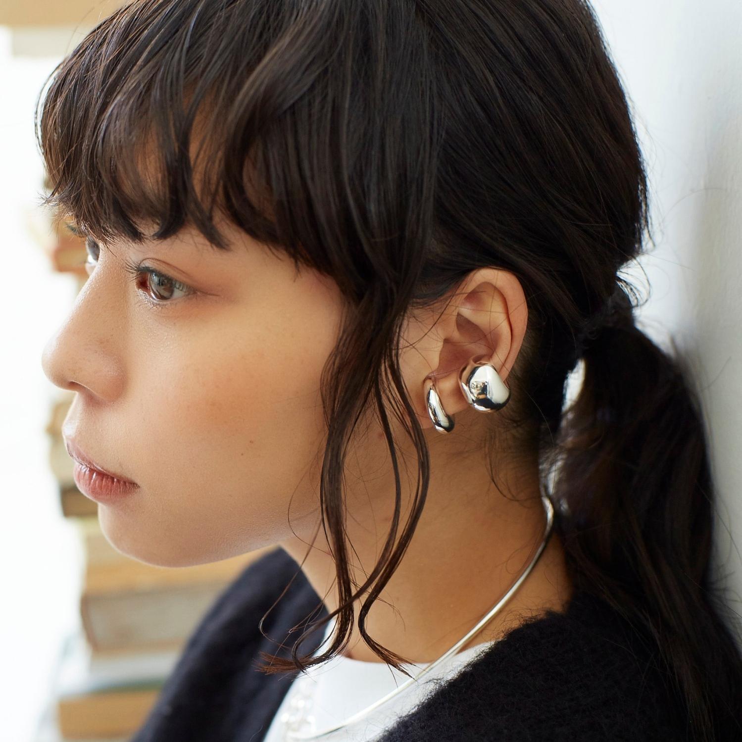 Smooth Earcuff イヤーカフ 両耳付属 シルバー