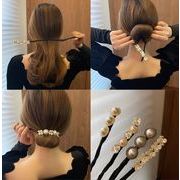 レデイーズ韓国風　ヘアアクセサリー  髪飾り 真珠ヘアバンド　ヘアリボン ヘアアレンジ