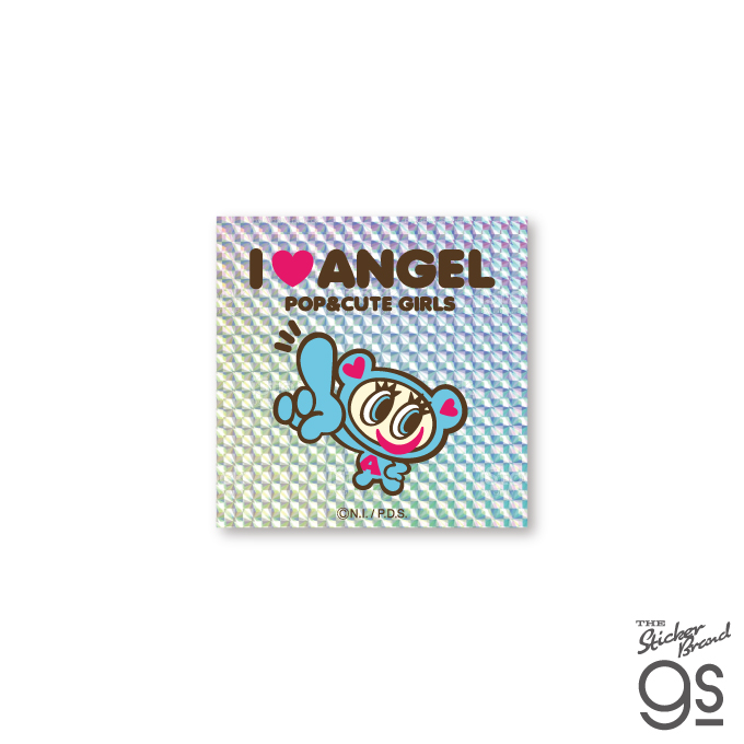 エンジェルブルー キラキラシール I LOVE ANGEL キャラクター ANGEL BLUE 平成 カワイイ NAR-016