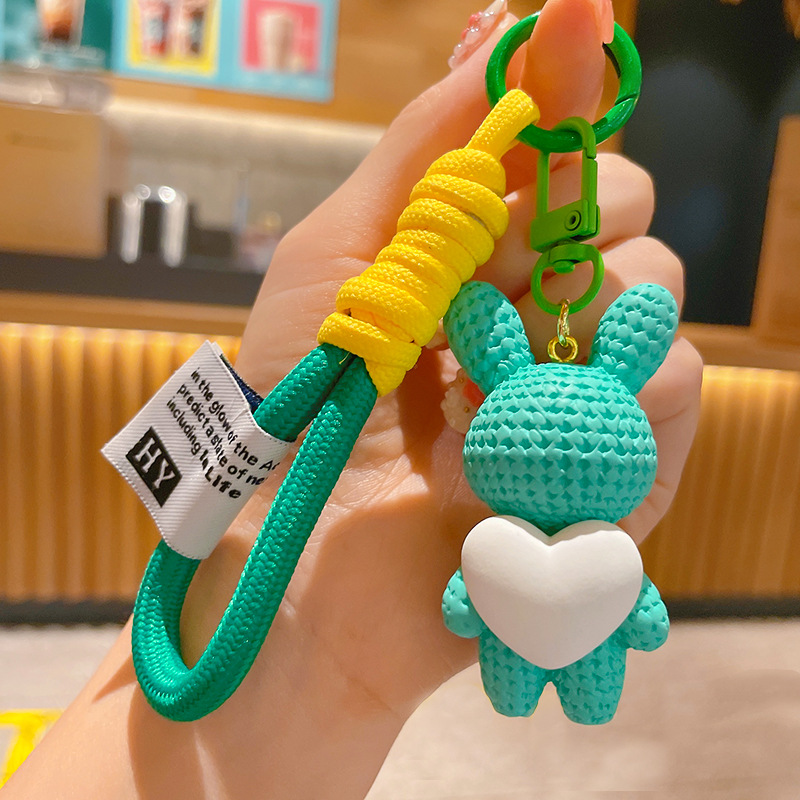 うさぴょん®︎ハートキーホルダー5 ⋆⸜𝐧𝐞𝐰⸝⋆*ひょっこりうさぎちゃん🐰のハート