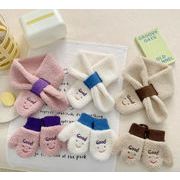 キッズ マフラー 手袋 保温 ボア ミトン