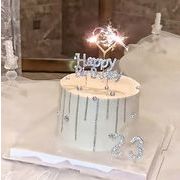 ごうきん  韓国風  ストーン付き 誕生日  ケーキ飾り小物   写真用品  パーティー用  撮影用   デコパーツ