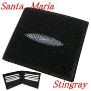 スティングレイ 財布 エイ革 メンズ カード入れ 大容量 折財布A294 Santa Maria サンタマリア製