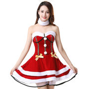 クリスマス　クリスマス衣装　コスチュームドレス　ステージ演出　かわいい　フリーサイズ　