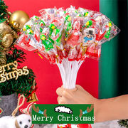良いと思います クリスマスアメ クリスマスキャンディ 老人 雪だるま 長棒 マシュマロ ソフトキャンディ