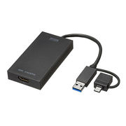 サンワサプライ USB AType-C両対応HDMIディスプレイアダプタ(4K30Hz