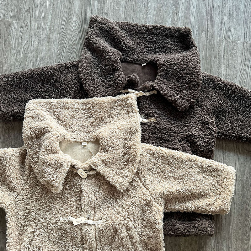 秋冬 韓国風子供服 ユニセックス モコモコボアコート ボアジャケット  