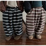 キッズ服     韓国風子供服    ズボン   赤ちゃん    ストライプ    パンツ