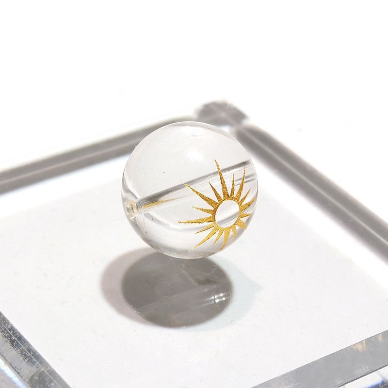 輸入雑貨天然水晶石クリスタルアートブランドロゴ『Supreme』宝石