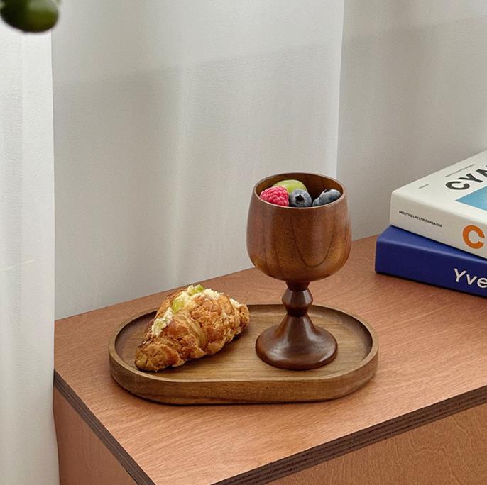 INS 人気  木質  コーヒーカップ  ウォーターカップ  インテリア  置物を飾る   創意撮影装具
