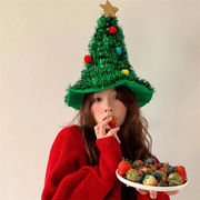 格好いい INSスタイル 祝日の装い クリスマス帽 祝日のプレゼント クリスマスプレゼント パーティーの装い