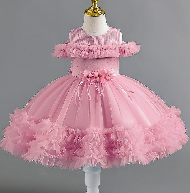 子供ドレス 誕生日ドレス ★ キッズドレス ケーキドレス プリンセスドレス ベビードレス baby dress