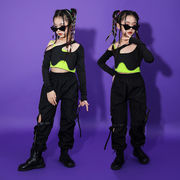 子供用スパンコールダンス衣装  JAZZ 仮装団体服  演出装ヒップホップダンスチアリーダー