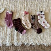 ins 新作 韓国風子供服   ベビー服 靴下   子供靴下  赤ちゃん   うさぎ  ソックス  ベビー靴下 5足入り