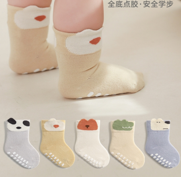 ins  韓国風子供服   滑り止め  子供靴下  赤ちゃん  ソックス  ベビー靴下  インテリア用   5色