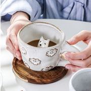 2023新作   3D立体マグカップ    アフタヌーンティー    コーヒーップ皿  セラミック製