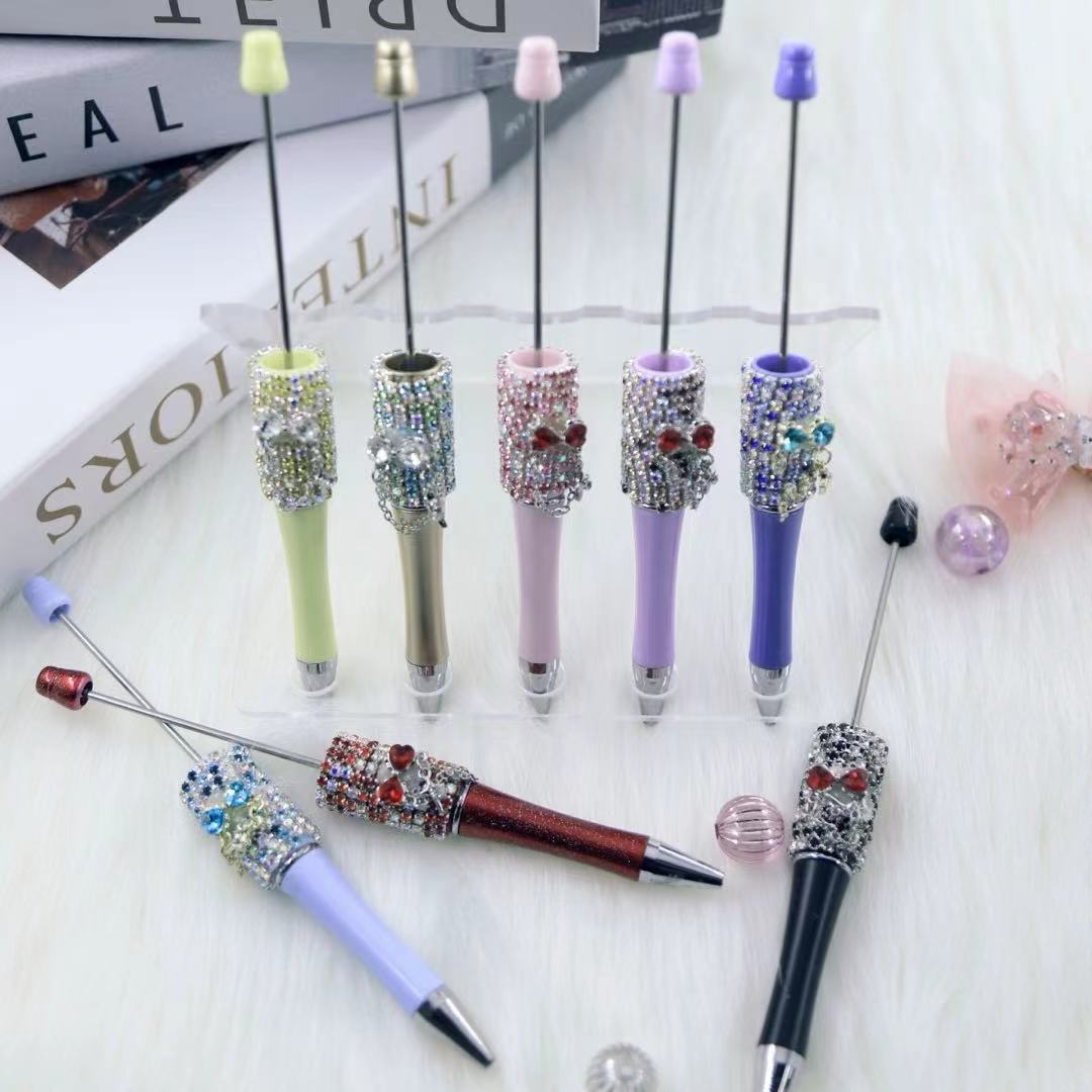 キラキラボールペン　ビーズセット カスタムボールペン キラキラビーズボールペン 手芸DIY 筆記用具