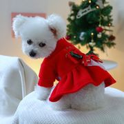【新作】ペット用品   ペットの服装   クリスマス  ワンピース   犬服    ファッション    XS-XL