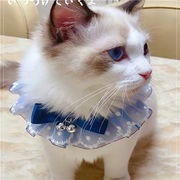ペット犬テディプリンセスレース唾液タオル人形猫かわいいスカーフ弓三角形スカーフよだれかけ襟