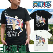 【在庫限り】ワンピース ONE PIECE Tシャツ 半袖 グッズ ルフィ×北海道 Tシャツ メンズ ジャンプ ご当地