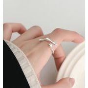 レディース  INS 大人気  デザイン感  気質  リング  韓国風   シンプル  開口指輪   アクセサリー  レトロ