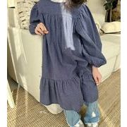 ★Girls★　子供ワンピース　90~150cm　長袖　ネックレース付き　子供服　韓国キッズファッション