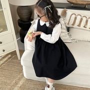 ★Girls★　子供ワンピース　90~150cm　長袖　オールインワン　子供服　韓国キッズファッション