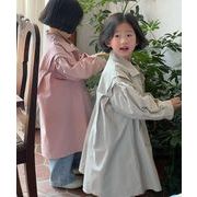 2024春新作  韓国風子供服  ベビー服   トップス  アウター   コート   トレンチコート  2色