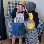 ★Girls＆Boys★　子供服　80~140cm　キッズTシャツ　長袖犬カトゥーン　韓国キッズファッション