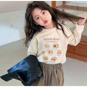 2024春新品 韓国風子供服 ベビー服 トップス Tシャツ カジュアル 長袖 2色