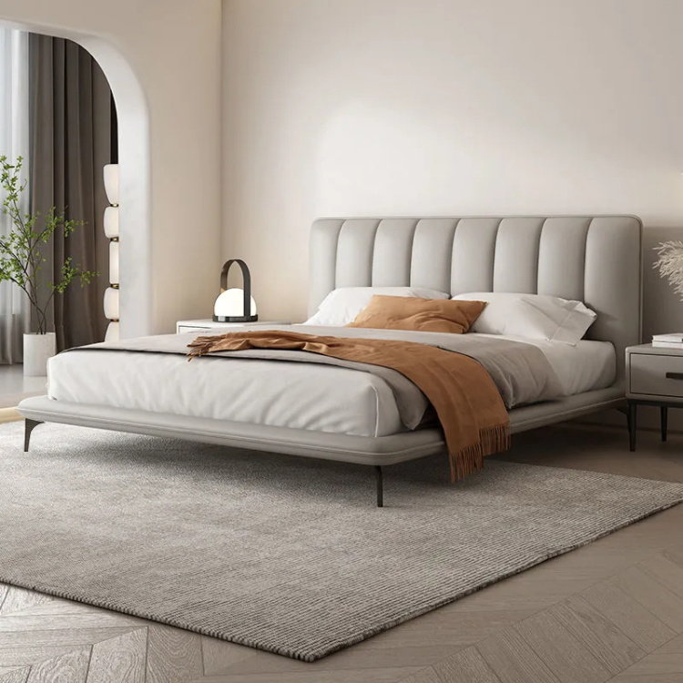 イタリア式　手の届く贅沢　ダブル　シンプル　寝室　新婚用 ベッド
