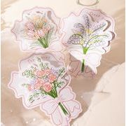INS  感謝カード  可愛い   花柄  バースデー  立体カード  封筒や  happy brithday   ギフトカード