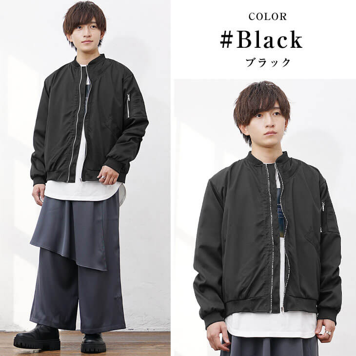 MA-1ジャケット アシンメトリー アウター】アシンメトリーデザイン MA-1 ジャケット／MinoriTY | 卸売