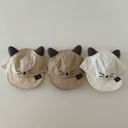 ★全3色★　子供帽子　猫耳キッズキャップ　ベビーハット　紫外線対策　韓国キッズハット