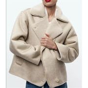 超人気ins話題  ストリート  ゆったりする 毛皮一体 両面ジャケット コート ホットガールスタイル