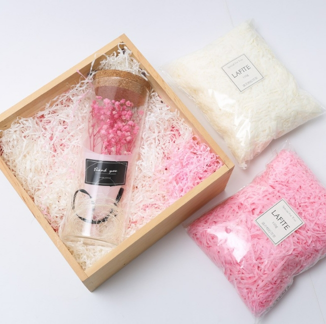 ラフィー草  包装用の詰め物  緩衝材  包装用品  色ひだ紙  1KG