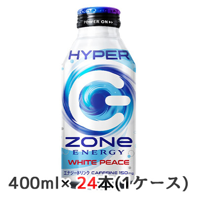 ☆○ サントリー HYPER ZONe ENERGY WHITE PEACE 400ml ボトル缶 24本(1ケース) 48989