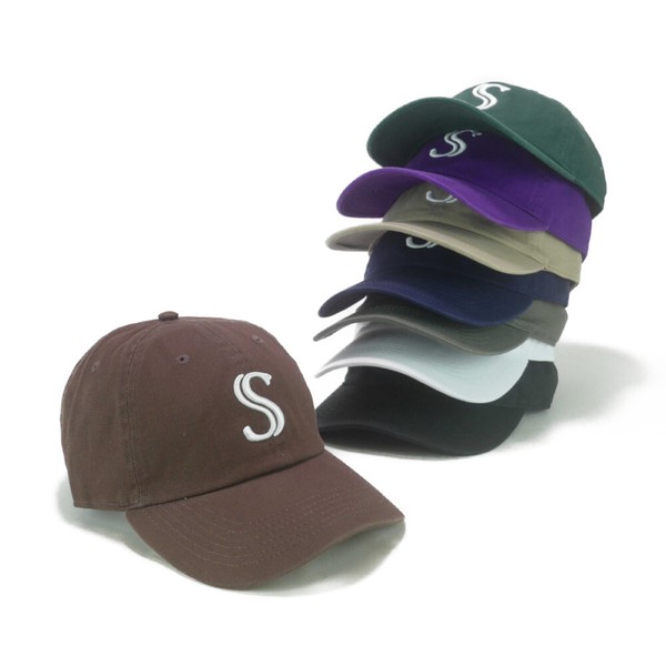 SHF－Sロゴ立体刺繍ツイルローキャップ　ヤング帽子