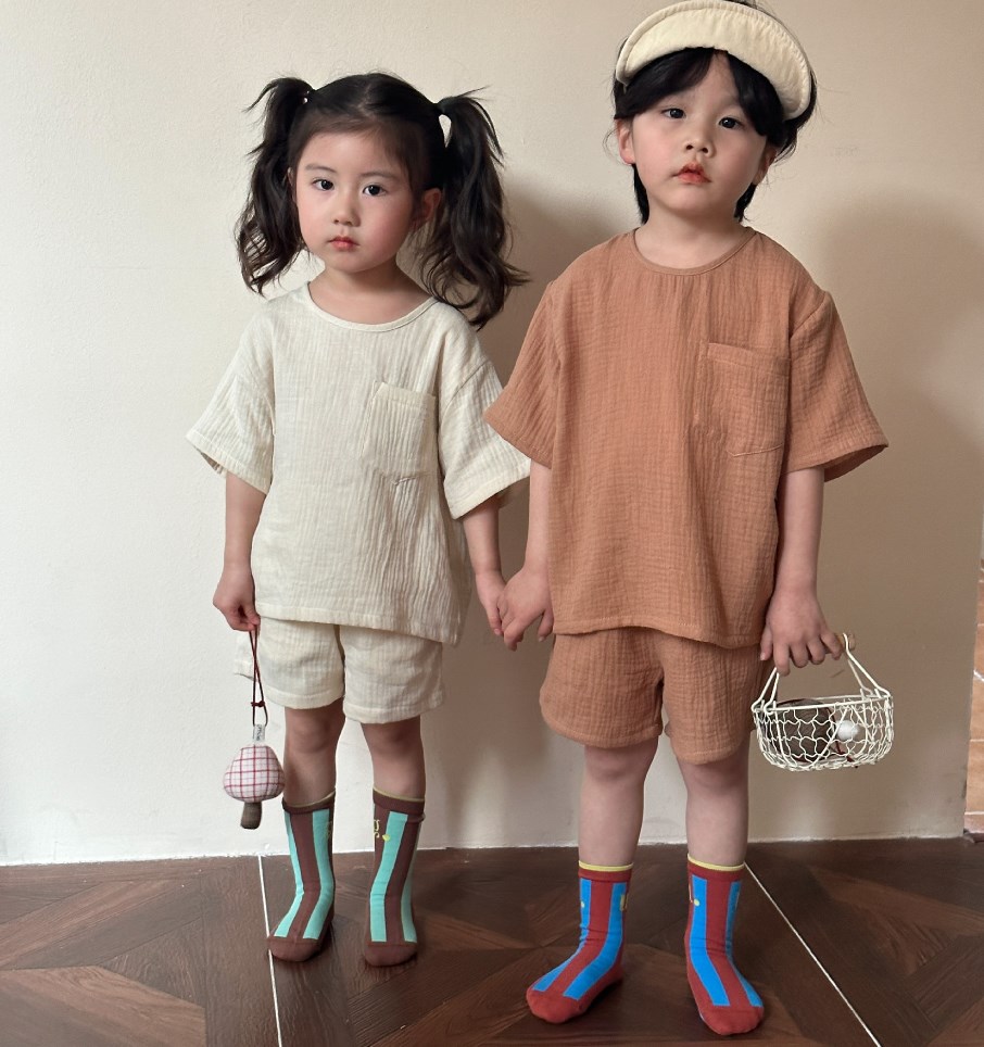 キッズ服     韓国風子供服    ゆったりトップス+パンツ   2点セット
