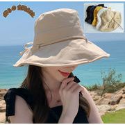 小顔効果  春 夏UV  レディース ハット 折りたたみ UVカット  帽子 日焼け防止  調節可能  5色展開