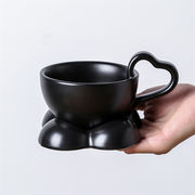 激売れ 杯皿セット かわいい 雲 撞色 トレンド コーヒーカップセット 陶磁器カップ コーヒーカップ