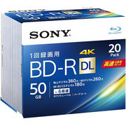 SONY ソニー ビデオ用BD-R(一回録画)50GB6倍速20枚パック 20BNR2VJ