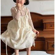 キッズ服 子供用のスカート 韓国子供服 ワンピース ワンピース 2024夏新作 袖なし 吊りスカート 80-140