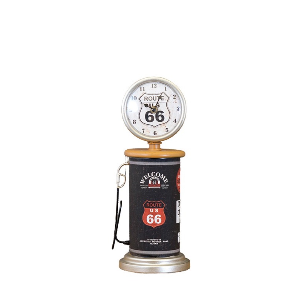 EA21966 Gas Pump Clock WELCOME MIDPOINT ROUTE 66