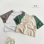 2024新作 韓国子供服 ベビー服 男の子  半袖トップス  Tシャツ2色80-130cm
